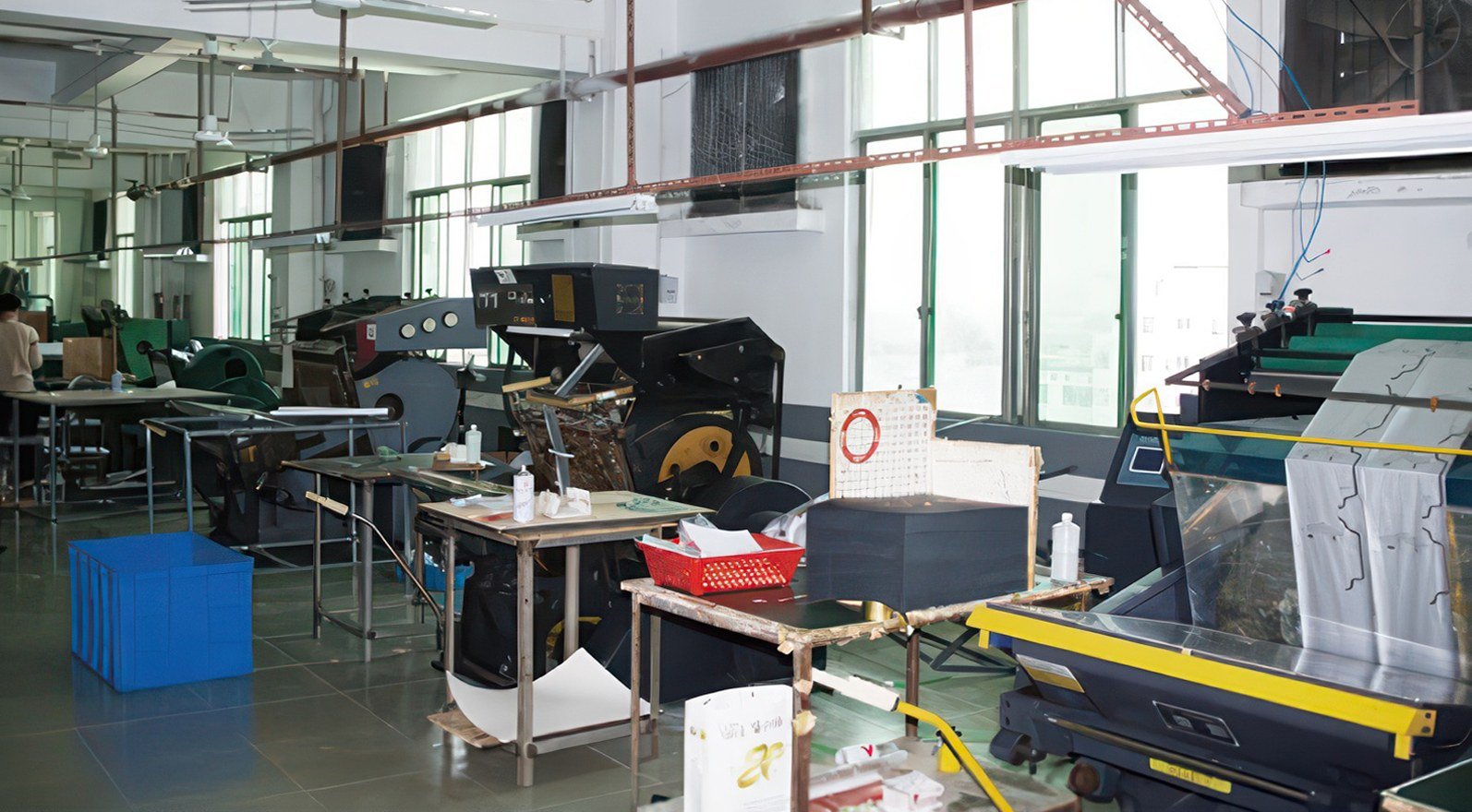 Die cutting and hot stamping