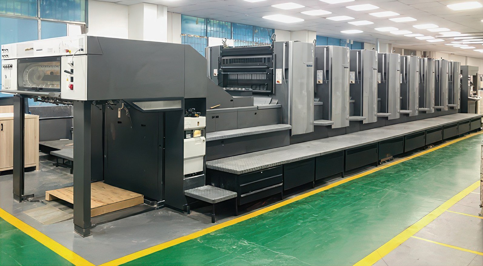Heidelberg 8-color printing press